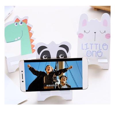 China Cute PORTABLE Desk Stand Cartoon Mobile Phone Holder Live Streaming Watching Tv Mobile Phone Holder Tablet Stand for sale