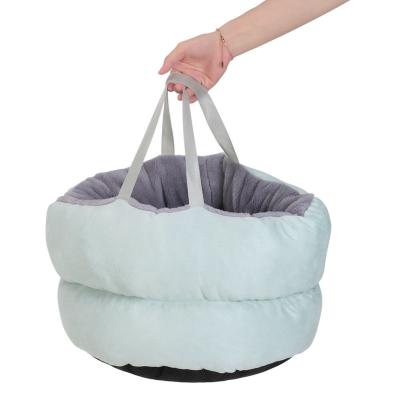 China Travel Long Expectancy New Luxury Suede Multifunctional Sleeping Pet Bed Cat Pet Bed for sale