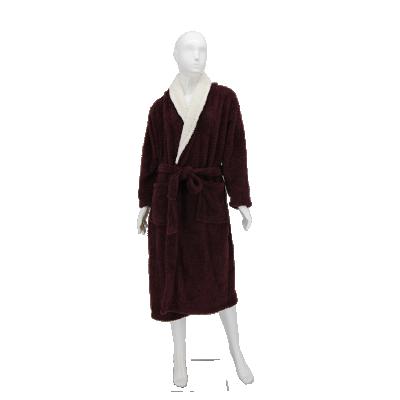 China Long Bathrobe 100% Polyester Women Fleece Sleepwear QUICK DRY Comfortable Nightgowns Bathrobe for sale