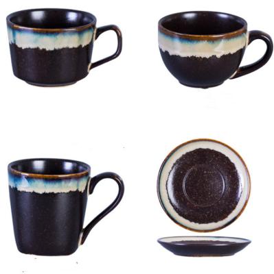 China Creative Feature Customized Traditional Logo Design Package Feature Surprise Item Style Pcs Box Wedding Black Coffee Mugs Ceramic Gift Accessories for sale