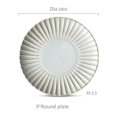 China 2022 Viable Factory Dinnerware Set For Restaurant Ceramic Porcelain Pottery Dinnerware Set Kitchen Dish Dish Handmade Dishes for sale