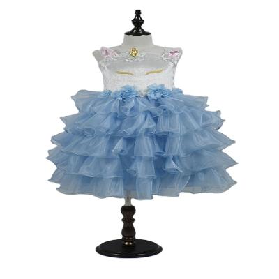 China Carnival Party Costume Wholesale Princess Cartoon Princess Dress Sleeveless Party For Baby Princess Children for sale