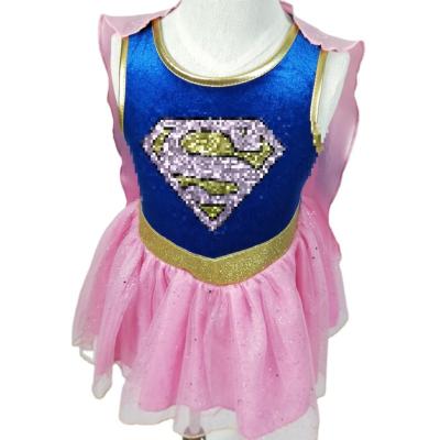 China Carnival Party Halloween Wonderwoman Baby Fancy Dress Costume For Kids To Be Classic (7-10 Years for sale