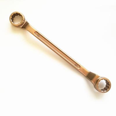 China Non-sparking 30*32mm box end double spanner wrench for sale