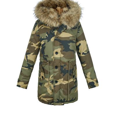 China Waterproof UGLY DUCK women down coats camouflage for ladies winter coats fashion wear for sale