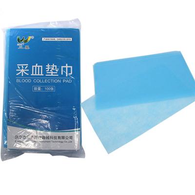 China Nonwovens Paper Blood Collection Armrest Pad New ISO 13485 UV Light 1000 Blue High Quality Medical Disposable Crepe CE Consumables for sale