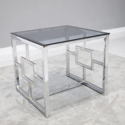 China Modern Style Wholesale Modern Use Furniture Console Table Stainless Steel Indoor Home Console Table for sale