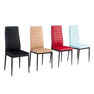 China (Others) Modern Design PVC Low Price Adjustable Living Room Furniture Dining Chairs for sale