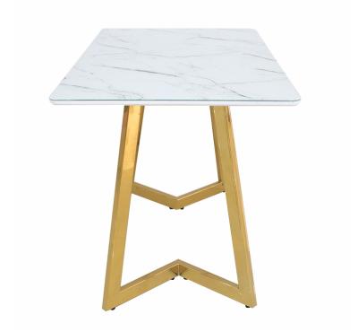 China Lift Top Metal Iron Coffee Tables And Gold Console Tables Power Framed Coated White Marble Stone Tops for sale