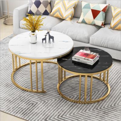 China Marble top coffee table restaurant round marble coffee table classic coffee table for sale