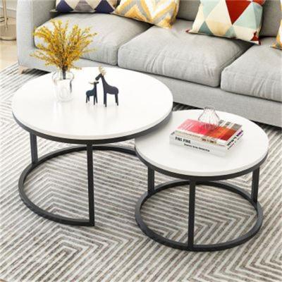 China Round Marble Coffee Table Coffee Table Metal Round Coffee Table for sale