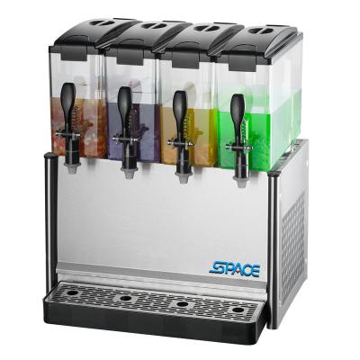 China Cooling 4 tanks cooling and heating juice dispenser machine YSJ-12*4 for sale