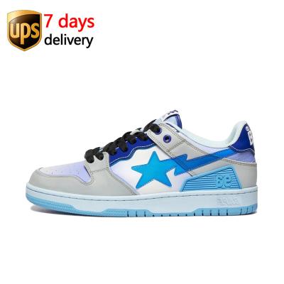 China Famous Brands EVA 1I30-191-003-BLU 2022 Bapesta Shoes Leather Sneakers Fashion Shoes Bape Shoes Men Basketball AF 1 Sneakers for sale