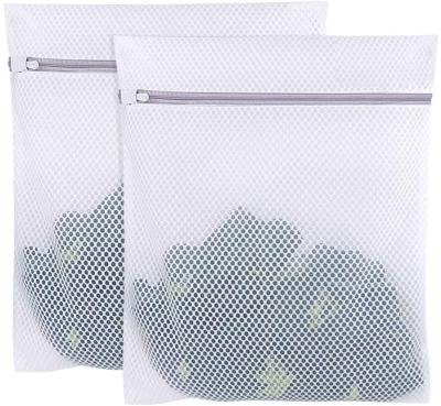 China 100% Mesh Clothing Laundry Net Bags Durable Eco Friendly Washing Organic Travel Storage Organize Mesh Bag for sale