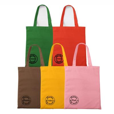 China Eco Friendly Durable Eco Friendly Cotton Tote Shopping Bag Canvas Bag Reusable Bag With Custom Printed Logo for sale