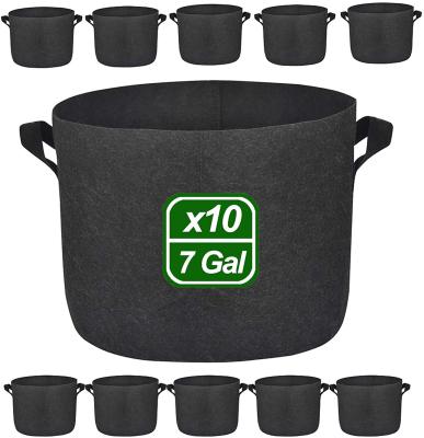 China 100% Eco-Friendly Indoor And Outdoor Grow Containers For Vegetables And Fruits, 10 Gallon Premium Grow Bags for sale