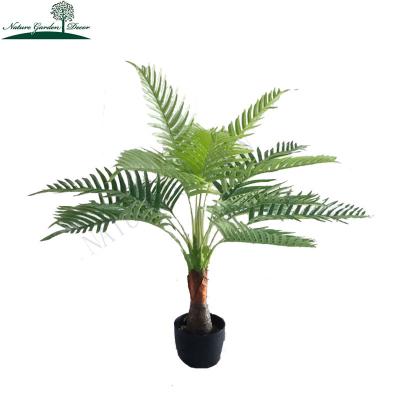 China Decorative Real Touch Fake Green Palm For Home, Office Decor Small Plastic Simulation Plants for sale