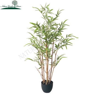 China Indoor Real Touch Small/Outdoor Artificial Dead Tree Leaves For Sale Natural Fake Bamboo Plants for sale