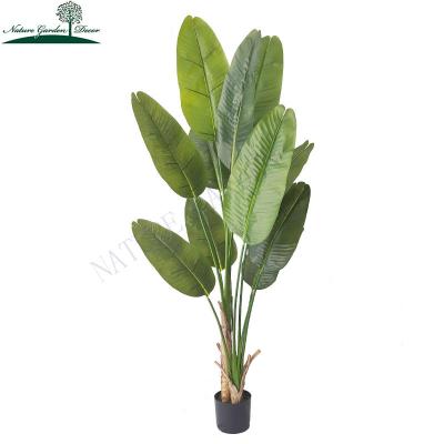 China Real Touch Fashion Plastic Artificial Tree To All Pots Bonsai Faux Banana Trees Office Home Decor Plant for sale