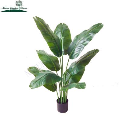 China Real Touch Plant Small Plastic Artificial Banana Potted Decorative Realistic Fake Real Touch Tree for sale