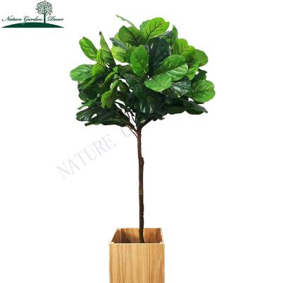 China Real Touch China Manufactures Artificial Fake Fiddle Leaf Fig Tree Display Factory Decor Indoor Showroom for sale