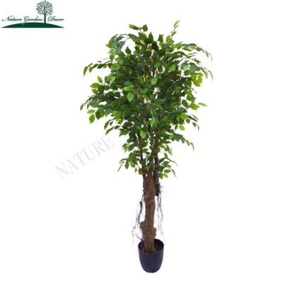 China Real Touch UV Resistant Fake Greenery Plants For Out Door Garden Landscape 5ft Trees Artificial Ficus for sale