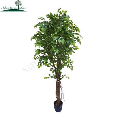 China Fake 6ft Plant Foliage Banyan Tree Ficus Lyrata Indoors Artificial Silk Decoration Customized Real By Touch for sale