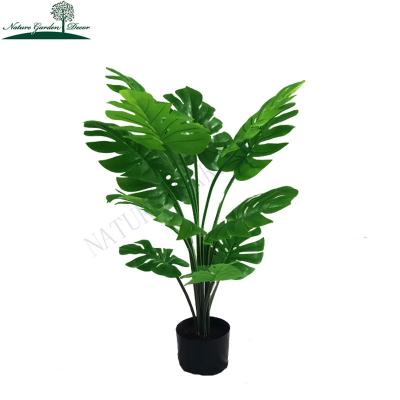 China Real Touch Customized Real Touch Silk Leaves Fake Artificial Monstera Deliciosa Tree Monstera Plants for sale