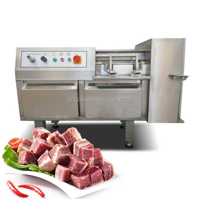 China Meat Processing Equipment High Capacity Meat Bone Cutter Knife Automatic Frozen Pork Meat Dicer Cut Machine for sale