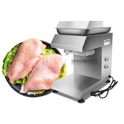 China Commercial Electric Full Automatic Chicken Breast/Pork/Beef/Fish/Vegetable/Pork Ear Restaurant Fresh Meat Meat Slicer Slicer Tabletop Cutter for sale