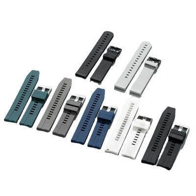 China Wholesale 20mm22mm Fluorine Rubber Pin Buckle Switch Spring Bar Silicone Watch Band Strap Fit For Huawei GT/GT2 Watches for sale