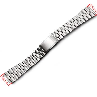 China Luxury 21MM 316L Stainless Steel Watch Band Strap Bracelet For Skx Watch for sale