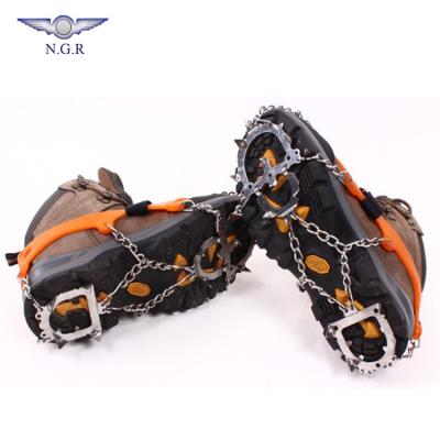 China Wholesale 12 Teeth Anti Slip Traction Resistance High Quality Rubber Climbing Cleats for Anti-Skid and Walking on Snow Ice for sale