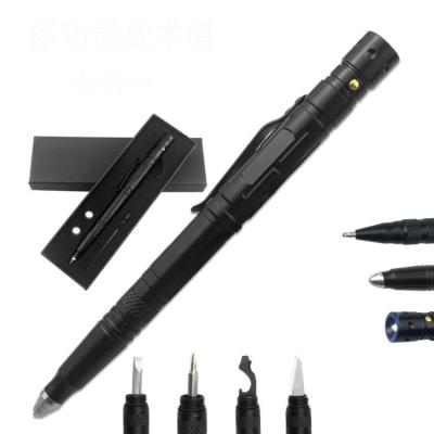 China Promotional Pen Tactical Multifunction Pen Military Self-Defense Pen - Tactical LED Flashlight + Glass Breaker + Spike +Multi Tool for sale