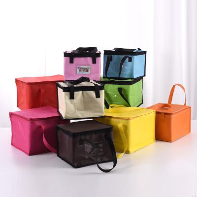 China Wholesale Logo Promotional Reusable Thermal Insulation Waterproof Custom Small 6 Can Non Woven Insulated Lunch Cooler Bag For Food for sale