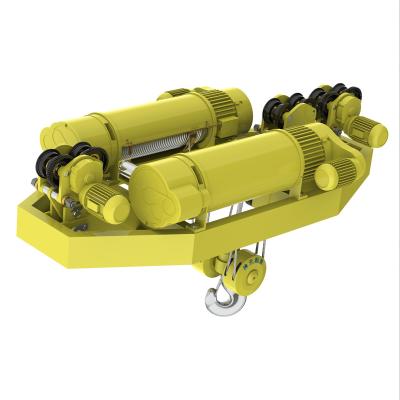 China Building Material Shops DMD Type Low Headroom Electric Wire Rope Hoist Electric Overhead Electric Hoist Crane With Wirele for sale