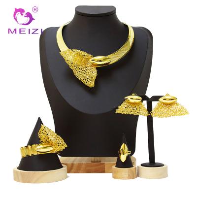 China High Quality Jewelry Set MEIZI Jewelry The Iatest Hot Sale Italian Gold Jewelry Set for sale