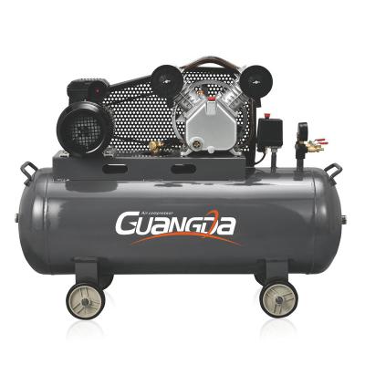 China 1.5hp 1.1kw 8 Bar Belt Drive Lubricated Industrial Air Compressor For Painting for sale