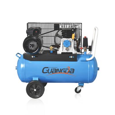 China Lubricated 2 Hp 1.5kw 8bar Piston Portable Painting Italian Air Compressor for sale