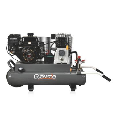 China Lubricated 8 Bar 2 Cylinder Towable Gas Air Compressors Made In China for sale