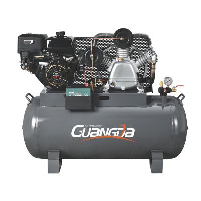 China 15hp 8 Bar Lubricated Two Cylinder Industrial Air Gas Compressors Machine for sale