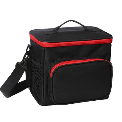 China Reusable Waterproof Durable Office Work Picnic Hiking Tote Box Organizer Insulated Cooler Beach Lunch Bag With Adjustable Shoulder Strap for sale