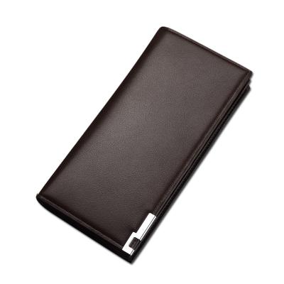 China 2020 Hot Selling Men's Long Money Card Holder Business Leather Wallet Waterproof for sale