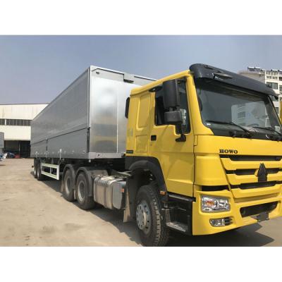 China Sino truck HOWO 8x4 wing van cargo truck 12000x2500x4000mm for sale