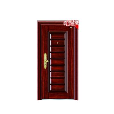 China Storm Wrought Iron Steel Security Doors Modern Waterproof Double Protector Door for sale