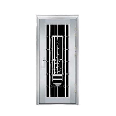 China Bright And Luxurious Appearance Quality Products Exterior Frames Stainless Steel Glass Commercial Door for sale