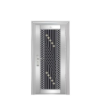 China Bright And Luxurious Appearance Stainless Steel Residential Entry Front Entry Front Door for sale