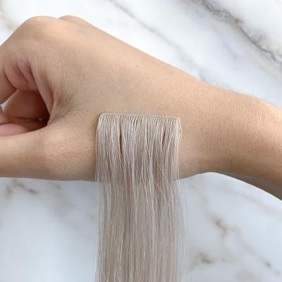 China Wholesale Cheap Indian Remy Human Hair Natural Wave Hair Cuticle Aligned Invisible Tape In Hair Extensions for sale