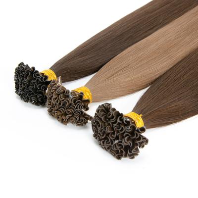 China Water wave premium quality natural remy hair extensions bone straight hair u tip hair extension for sale