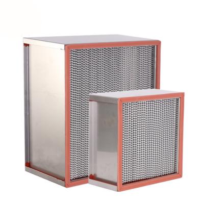 China H13 Stainless Steel Or Galvanized Frame High Temp Air Filters For Temperature Up To 250ºC for sale